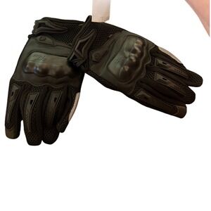Iron Jias Motorcycle Gloves Men Large Black Excellent Hard Knuckle JIA02